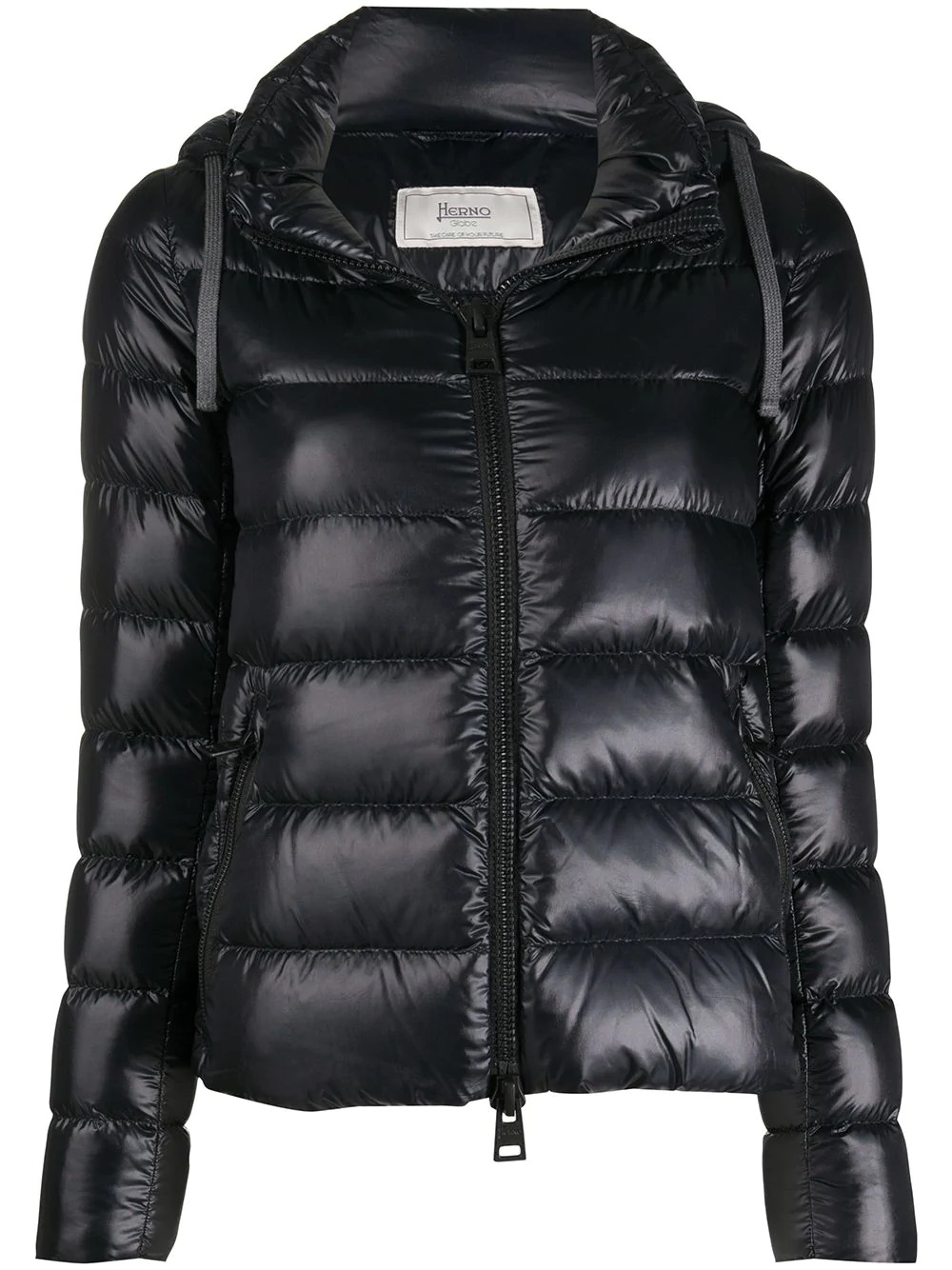 hooded puffer jacket - 1