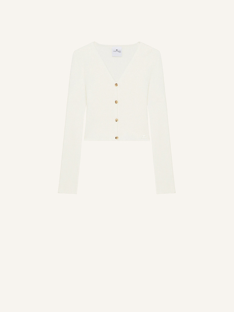 SOLAR CROPPED RIB 카디건 1