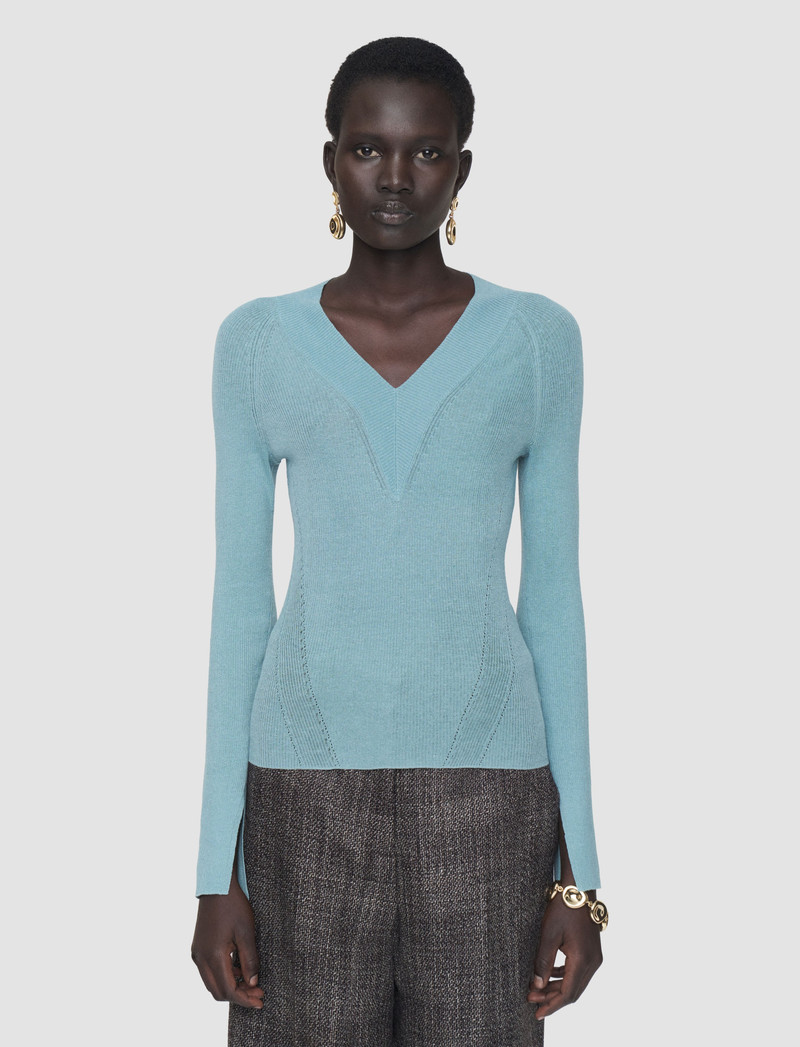 JOSEPH Harti Linen Blend Knit Top outlook