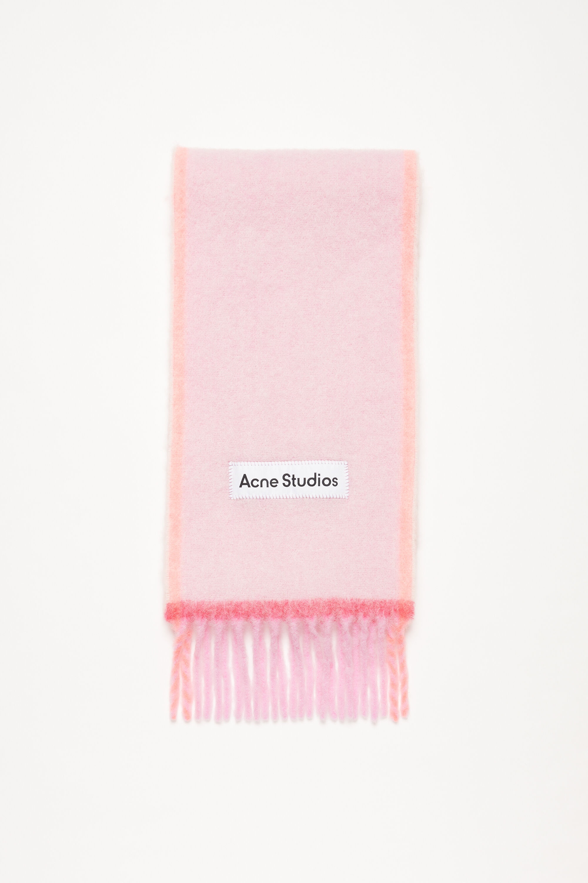 Wool mohair scarf - Narrow - Pink - 1