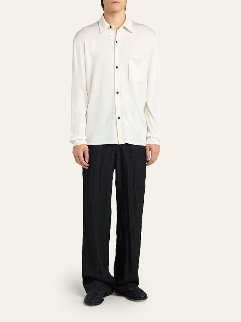 GIORGIO ARMANI Men's Relaxed-Fit Silk Knit Cardigan outlook