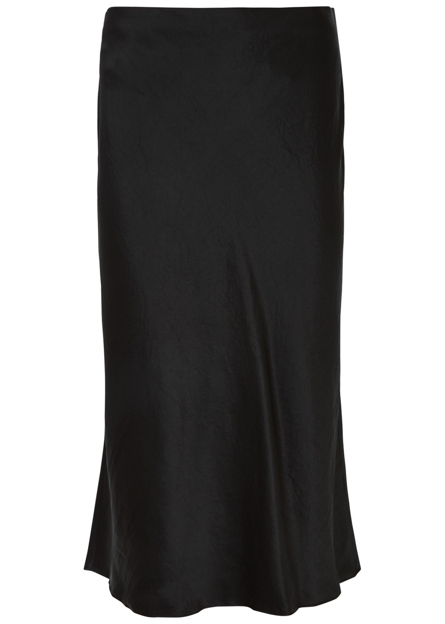 Hammered satin skirt - 6