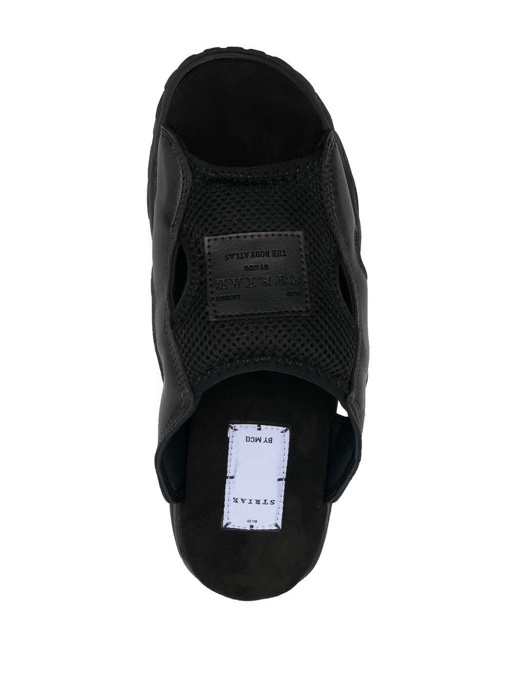 Striae leather sliders - 4