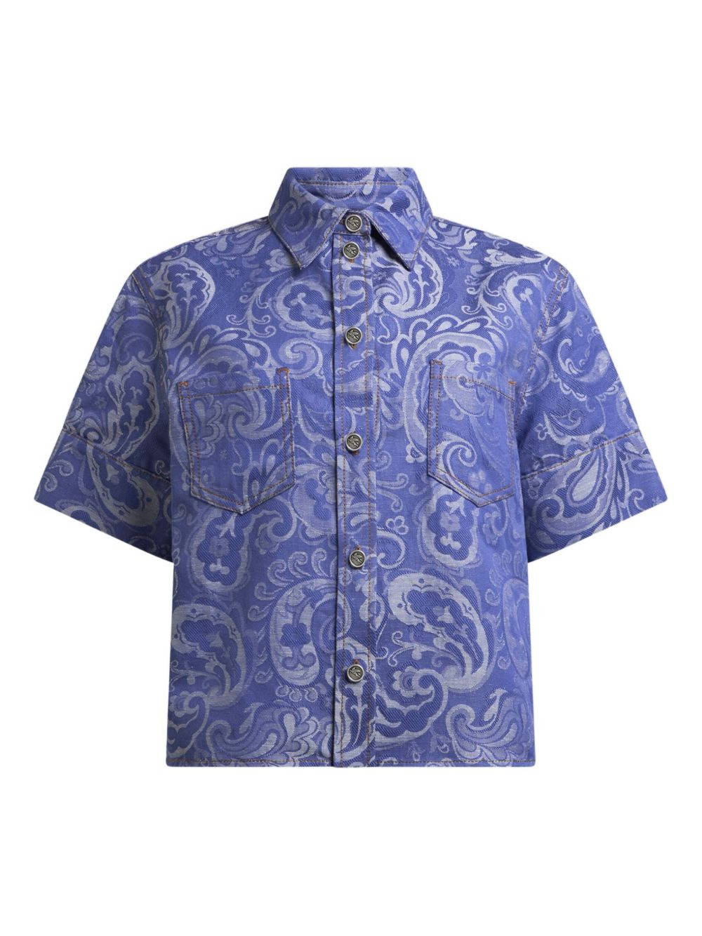 paisley jacquard shirt - 1