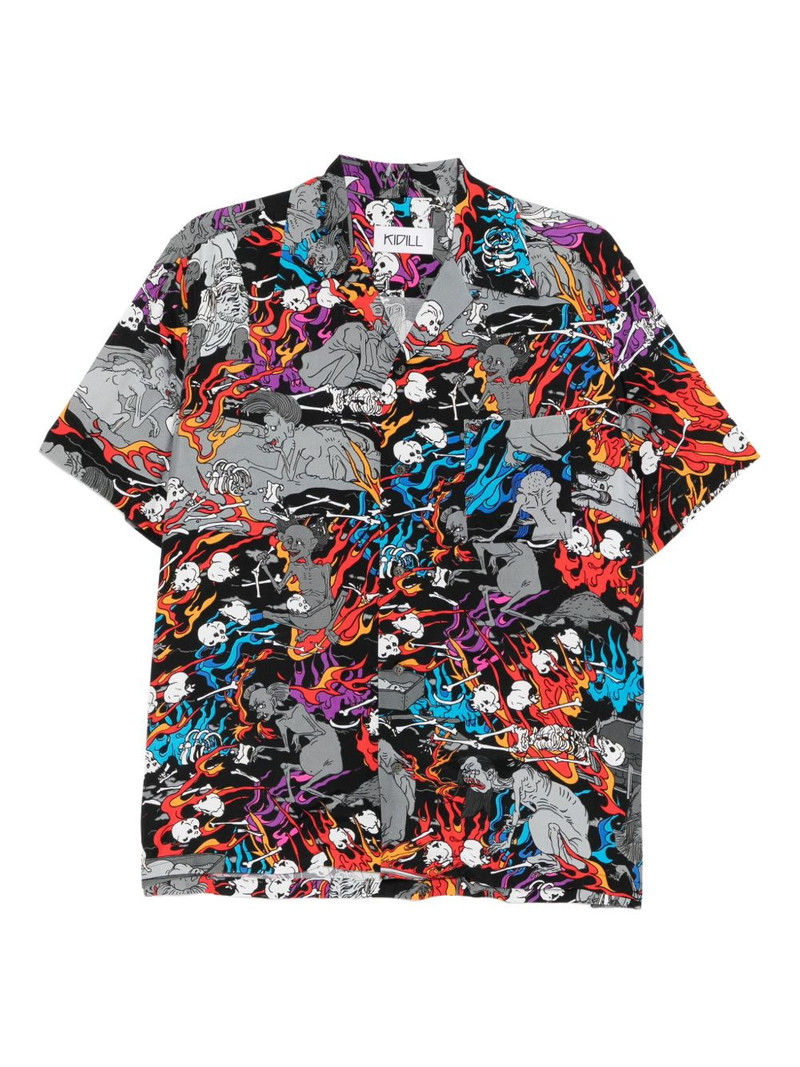 all-over graphic print shirt 1