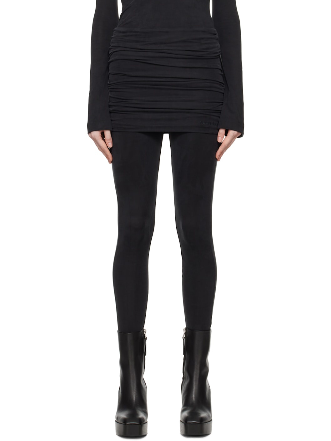 Black Warm-Up Leggings - 1