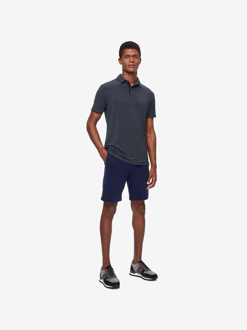 Men's Polo Shirt Marlowe Micro Modal Stretch Anthracite - 3
