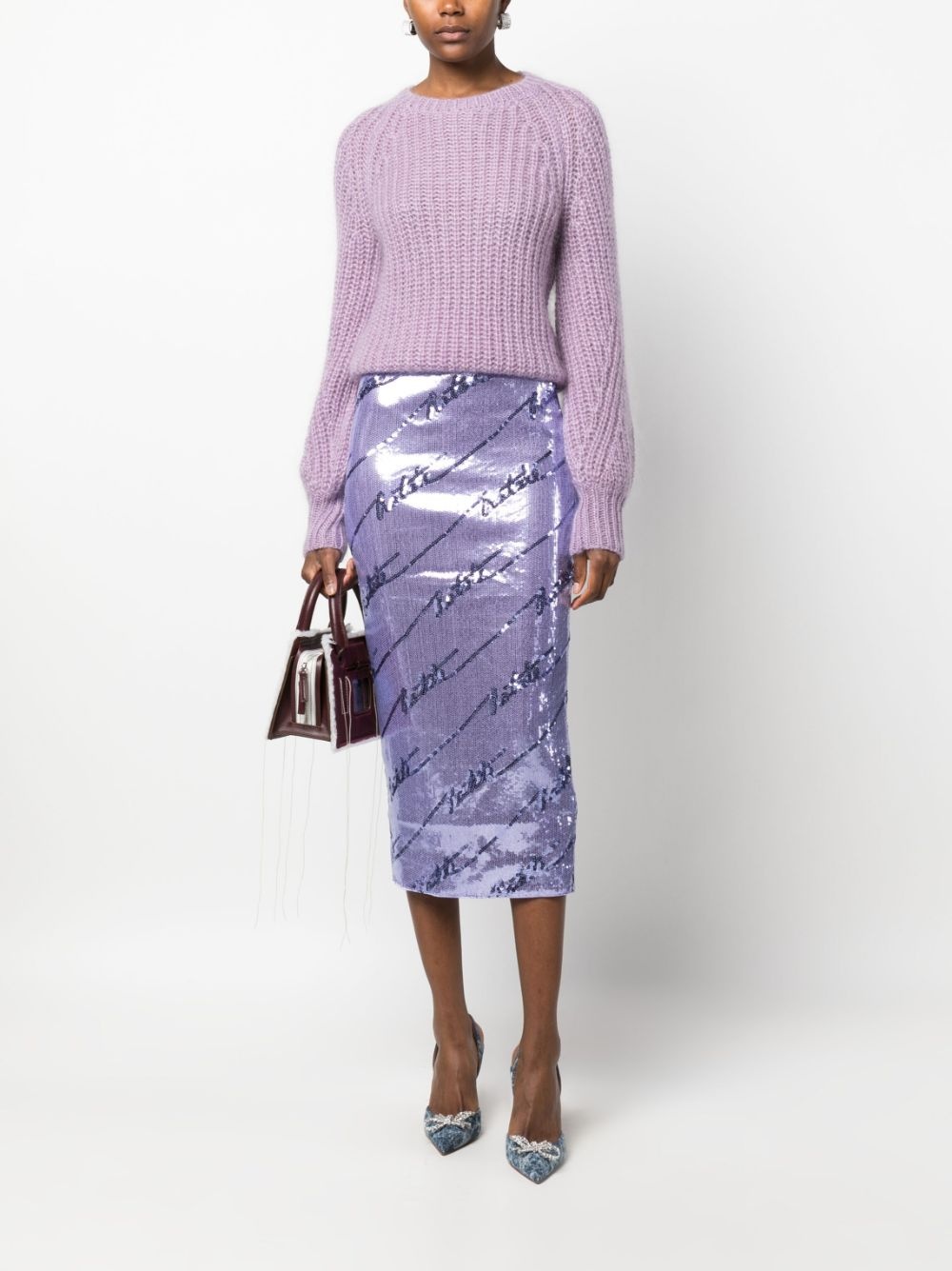 sequinned midi skirt - 2