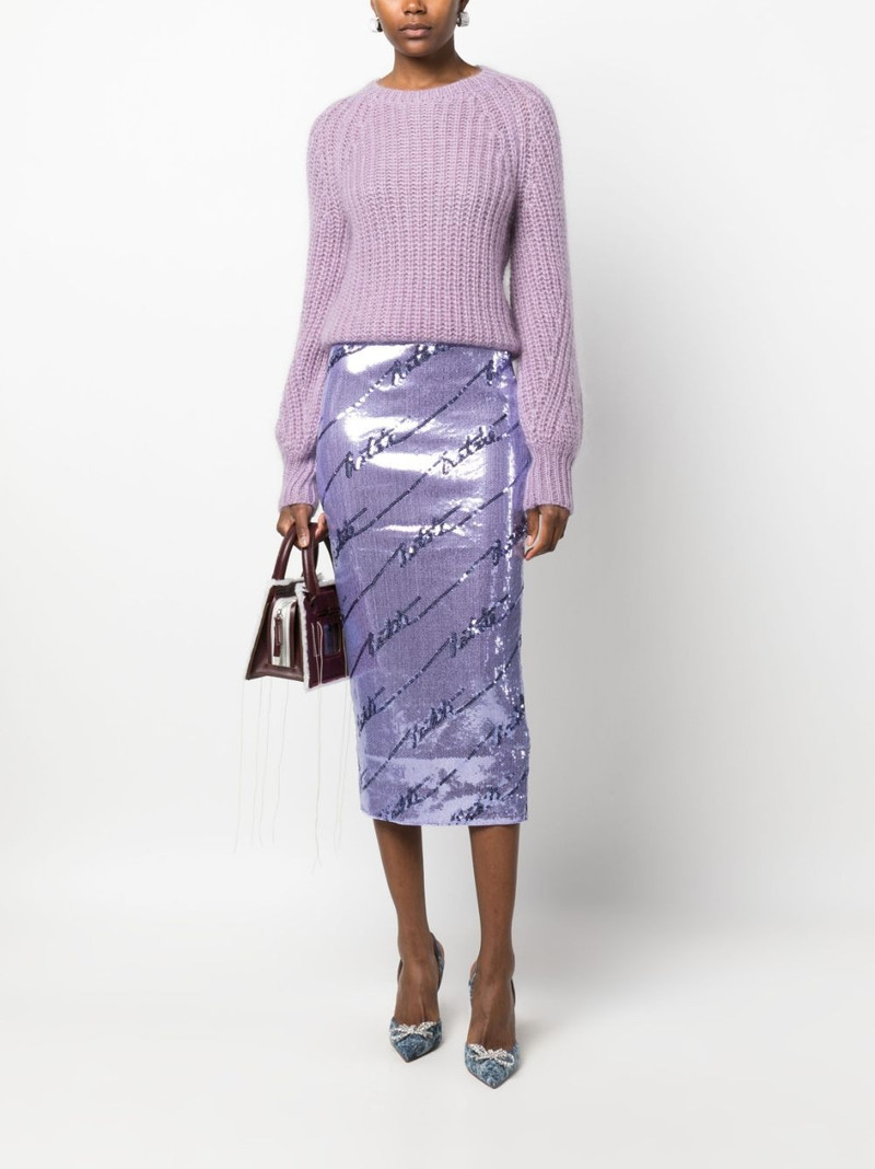 ROTATE sequinned midi skirt outlook