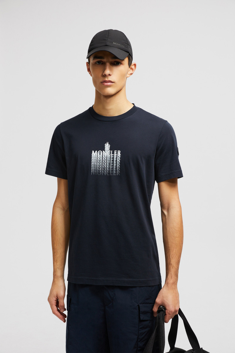 Moncler Faded Logo Cotton T-Shirt outlook