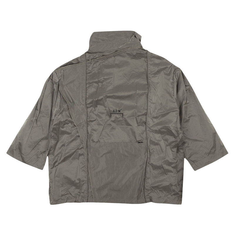 A-COLD-WALL* A-Cold-Wall* Splattered Zip Up Shirt 'Grey' outlook