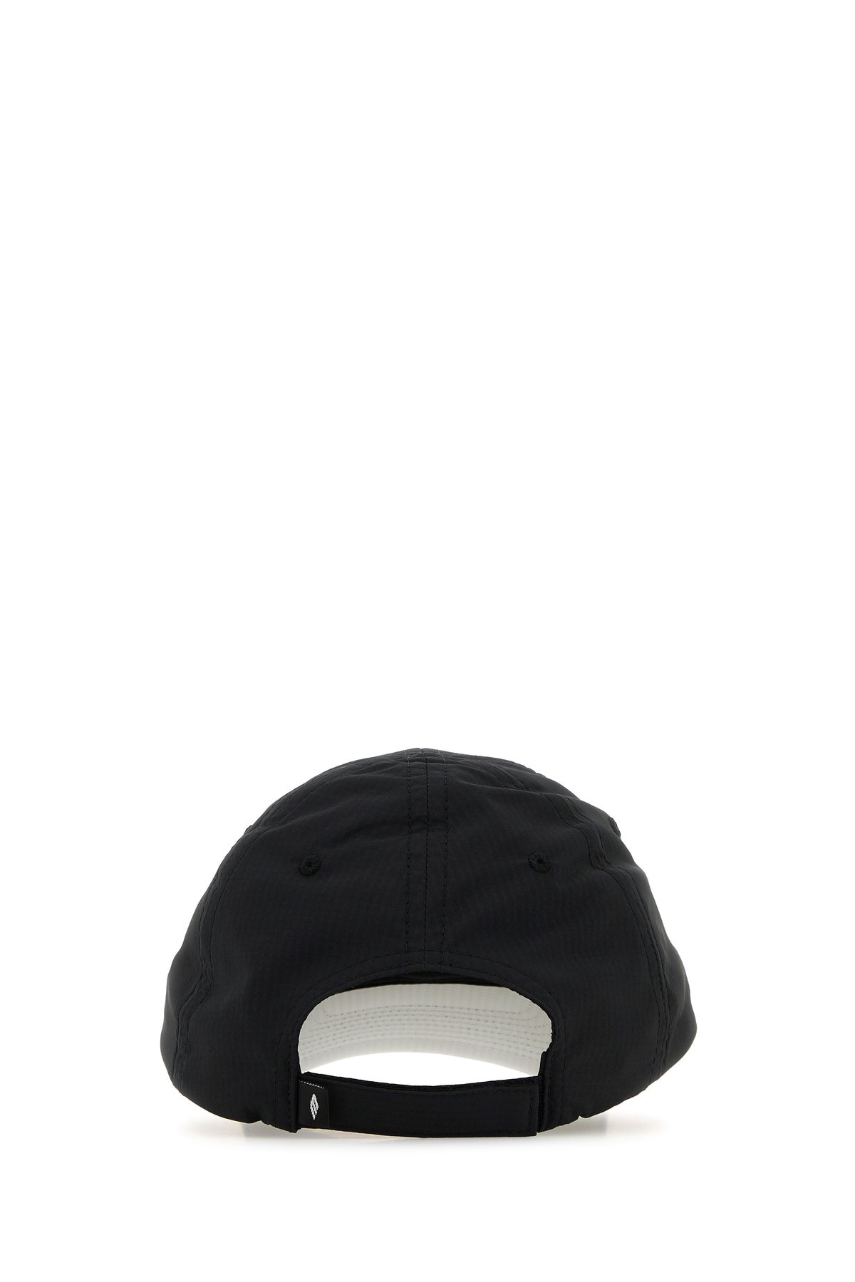 Black stretch polyester baseball cap - 3