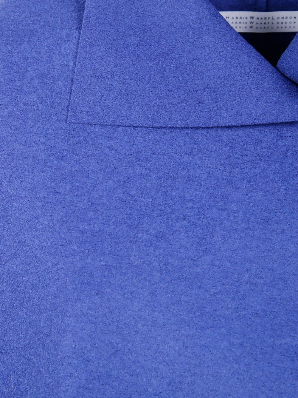 mantle folded-collar short-sleeve coat - 3