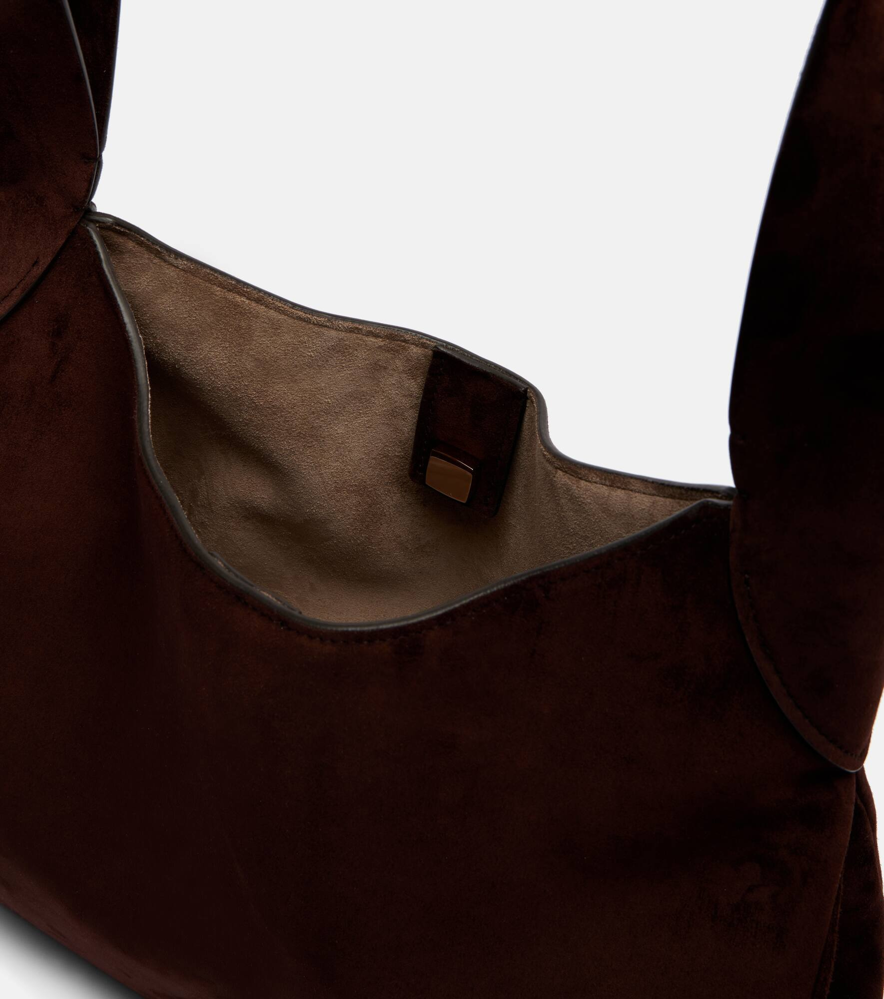 Small suede tote bag - 3