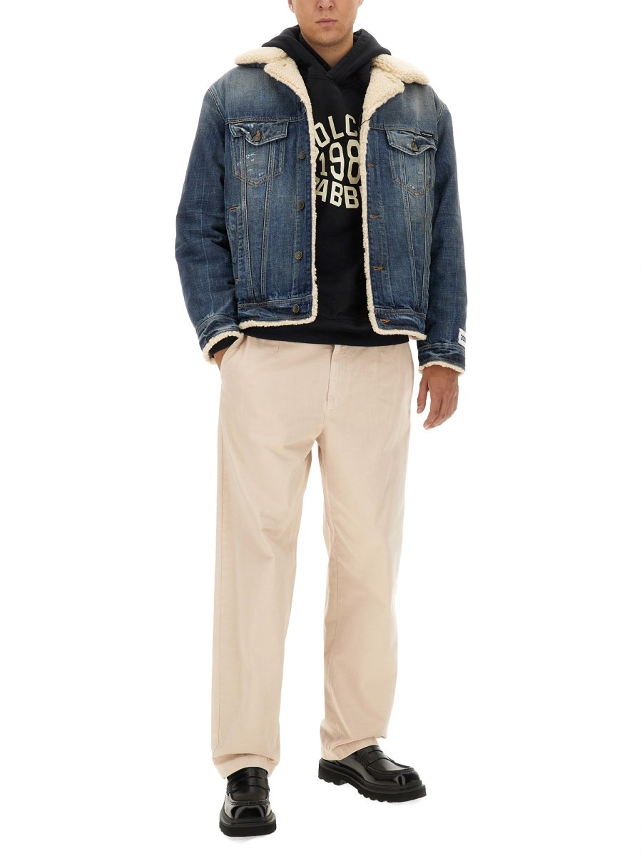 DENIM AND SHEEPSKIN JACKET - 2