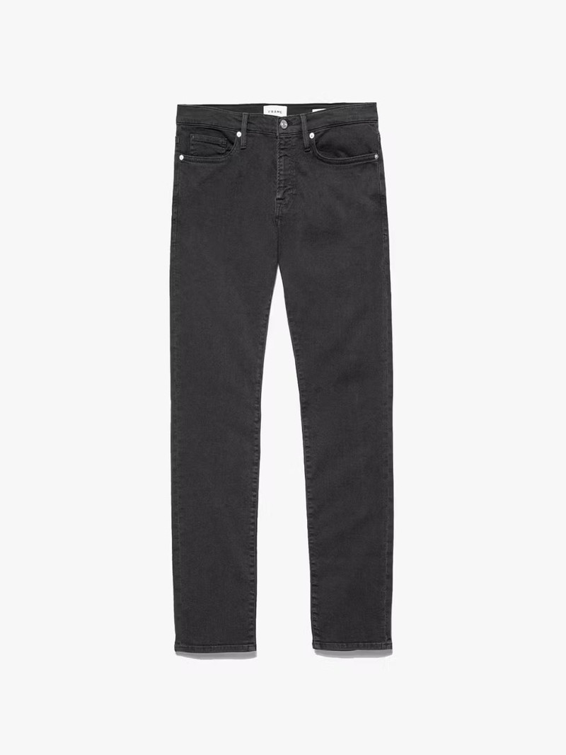 L'Homme Slim Twill in Garage Faded Black 1