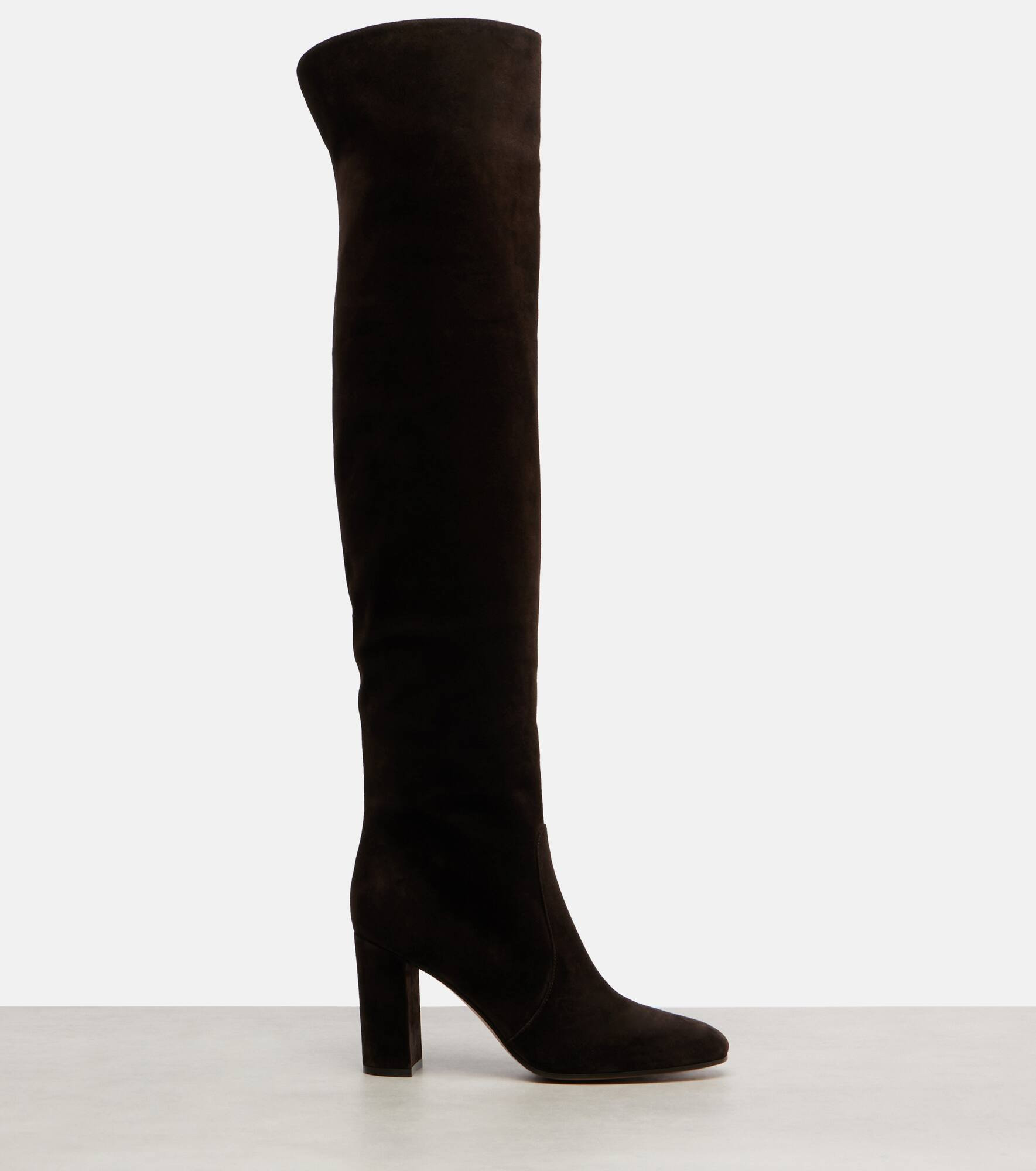 Leather over-the-knee boots - 4
