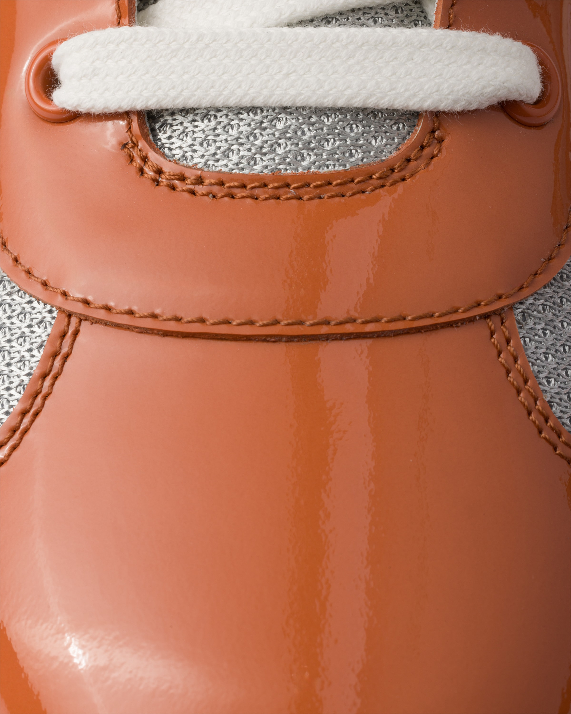 Patent leather and technical fabric Prada America's Cup sneakers - 5