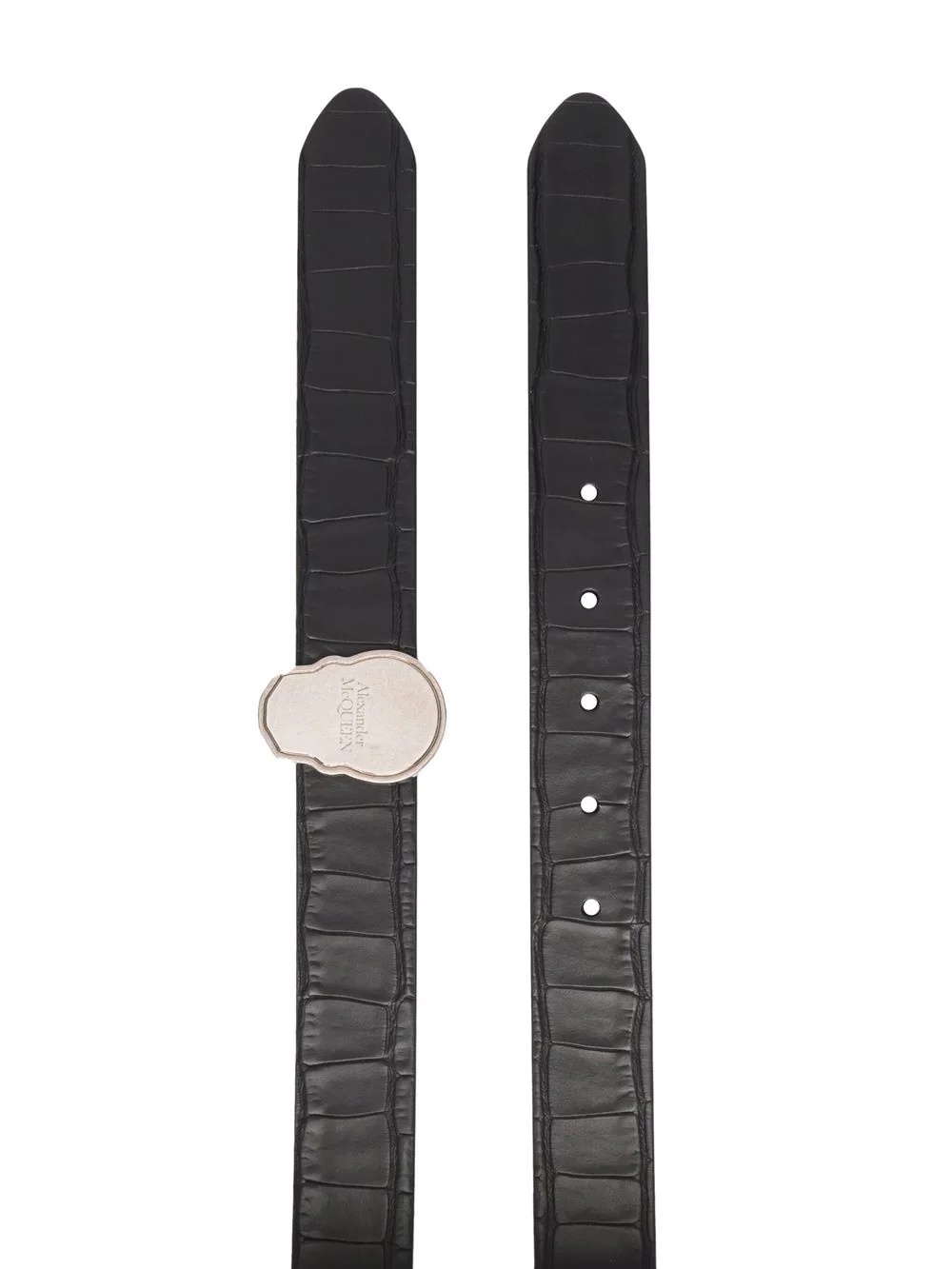 Skull Tag leather belt - 2