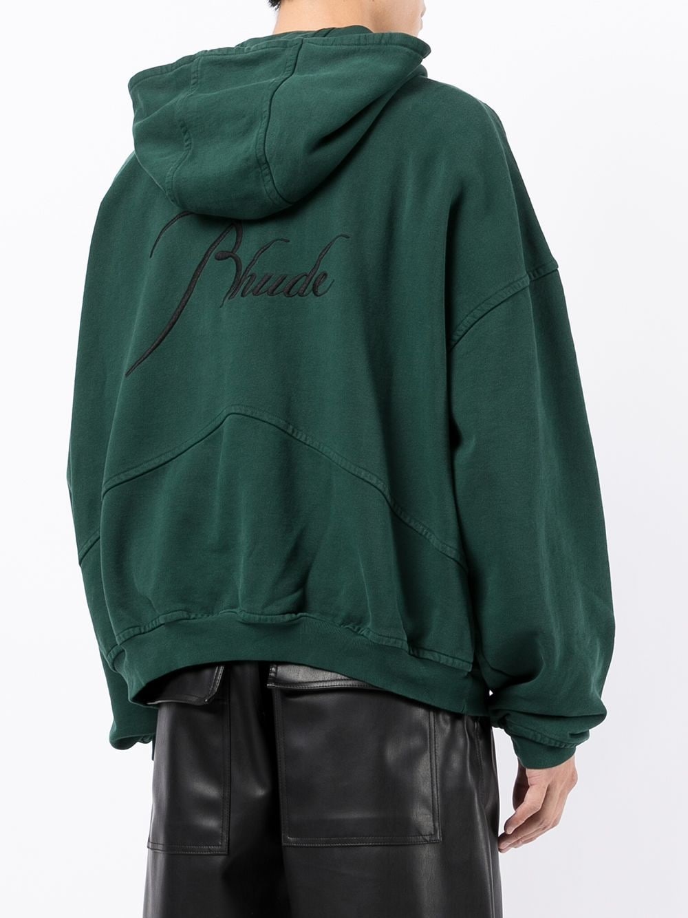 oversized zipped hoodie - 4