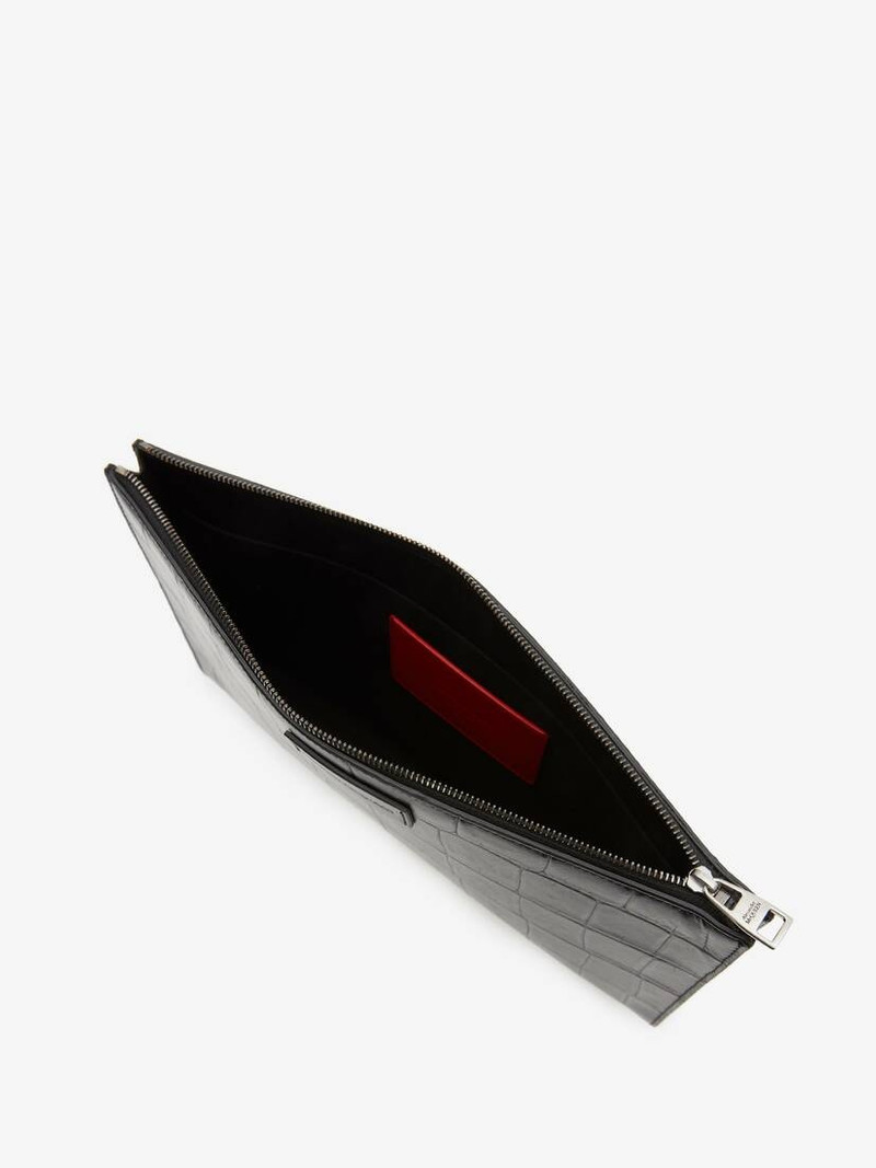 Four-ring Zipper Pouch in Black 4