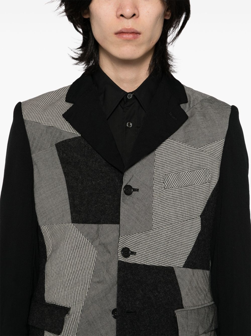 panelled blazer - 5