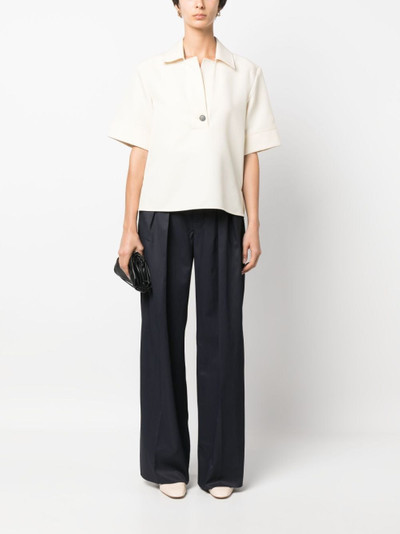 Plan C box-pleat tailored trousers outlook