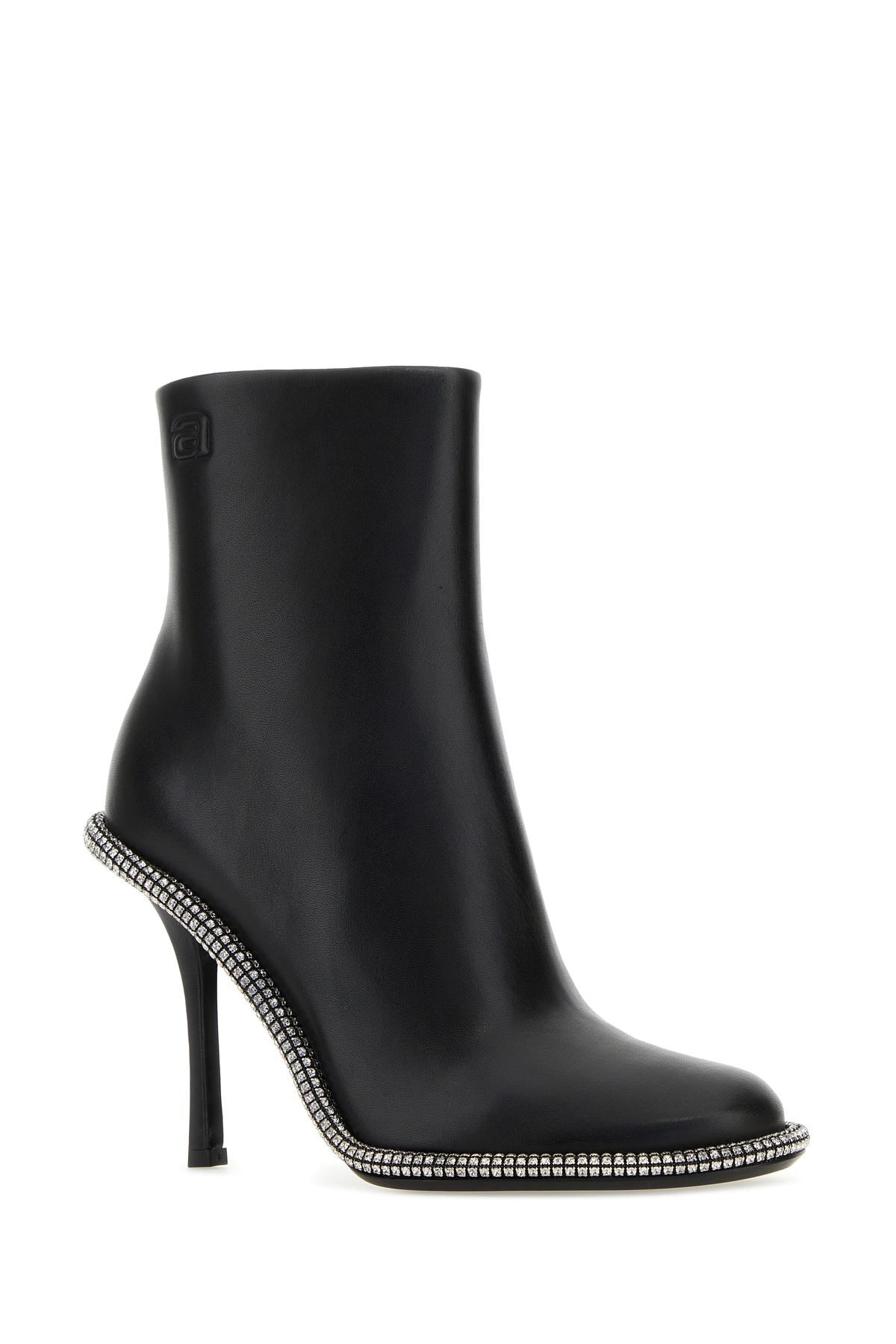 ショートブーツ・ブーティ ALEXANDER WANG BLACK LEATHER KIRA 105 ANKLE BOOTS Alexander Wang Black leather Kira 105 ankle boots