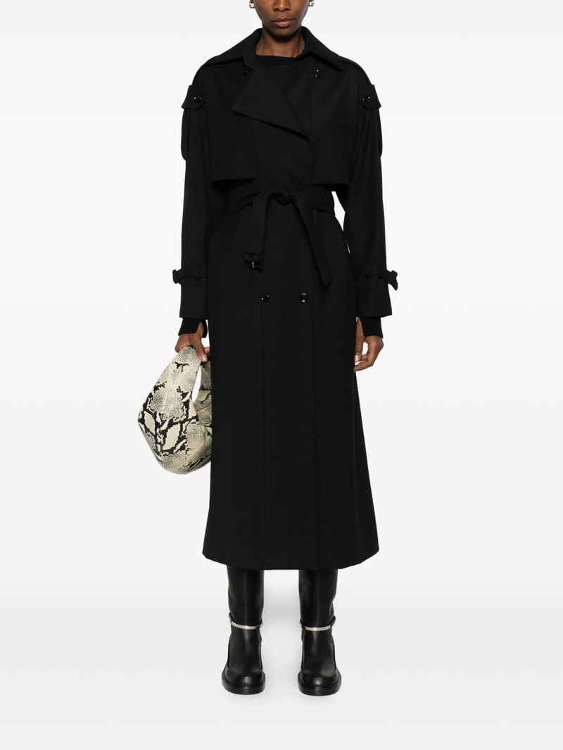 Lardini Double-breasted Belted Trench Coat 4