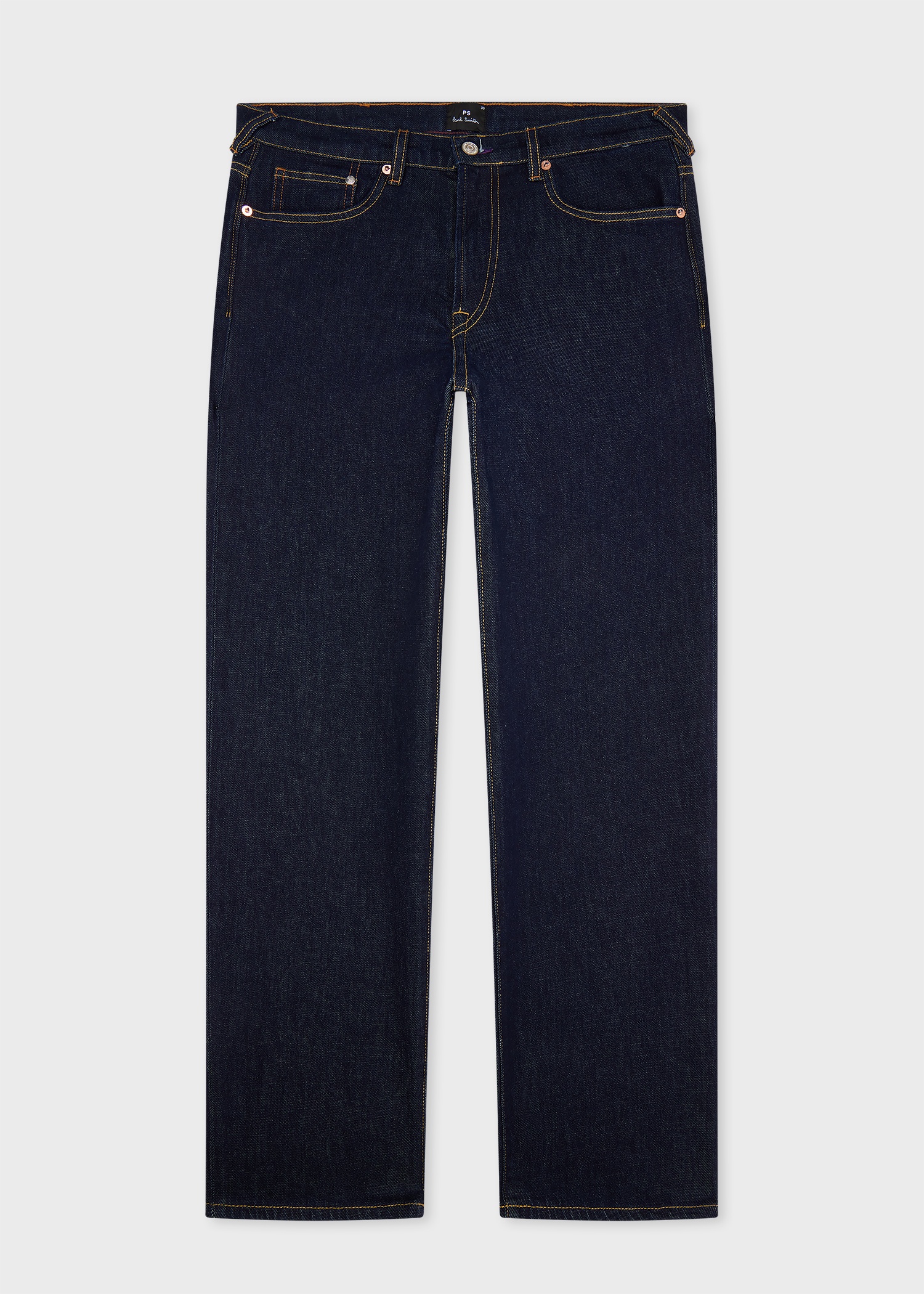 Relaxed-Fit Indigo Rinse 'Organic Vintage Stretch' Jeans - 1