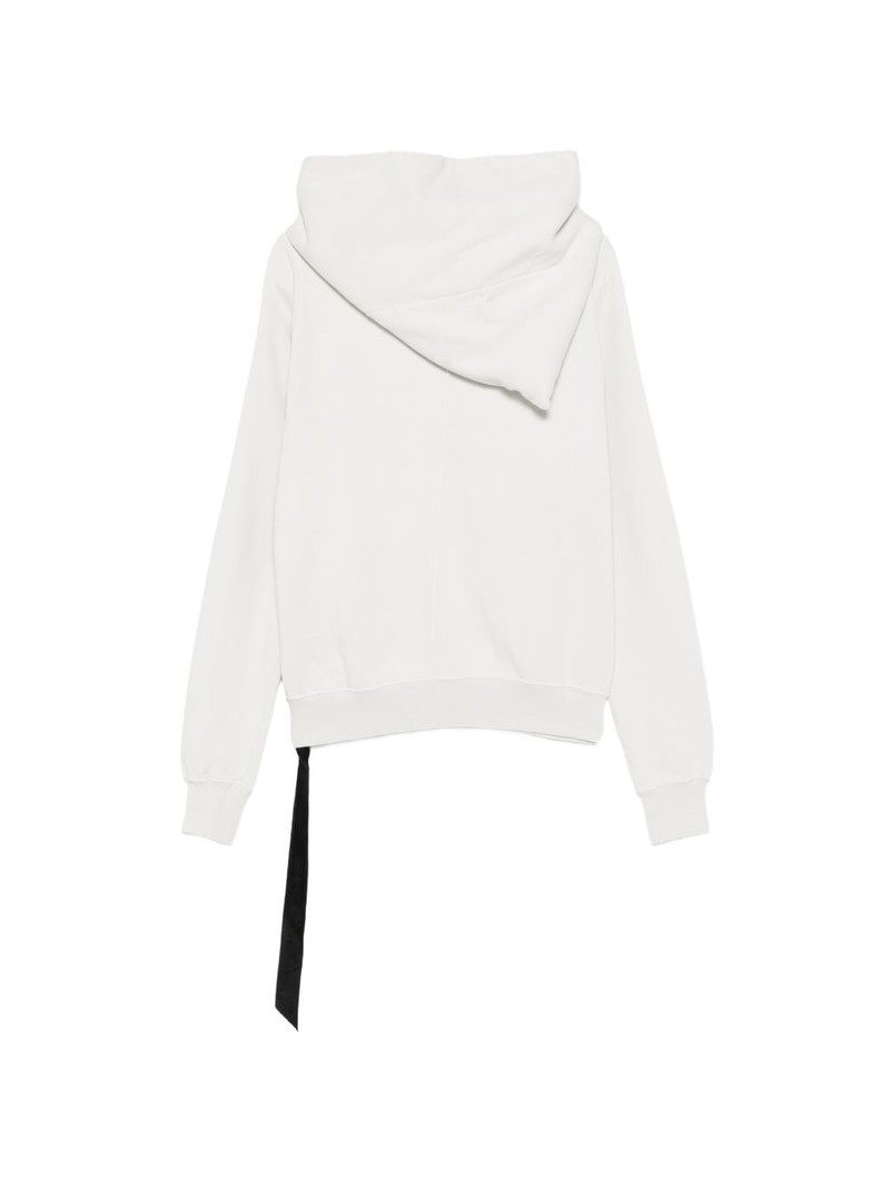 Rick Owens DRKSHDW asymmetric zip-fastening hoodie outlook