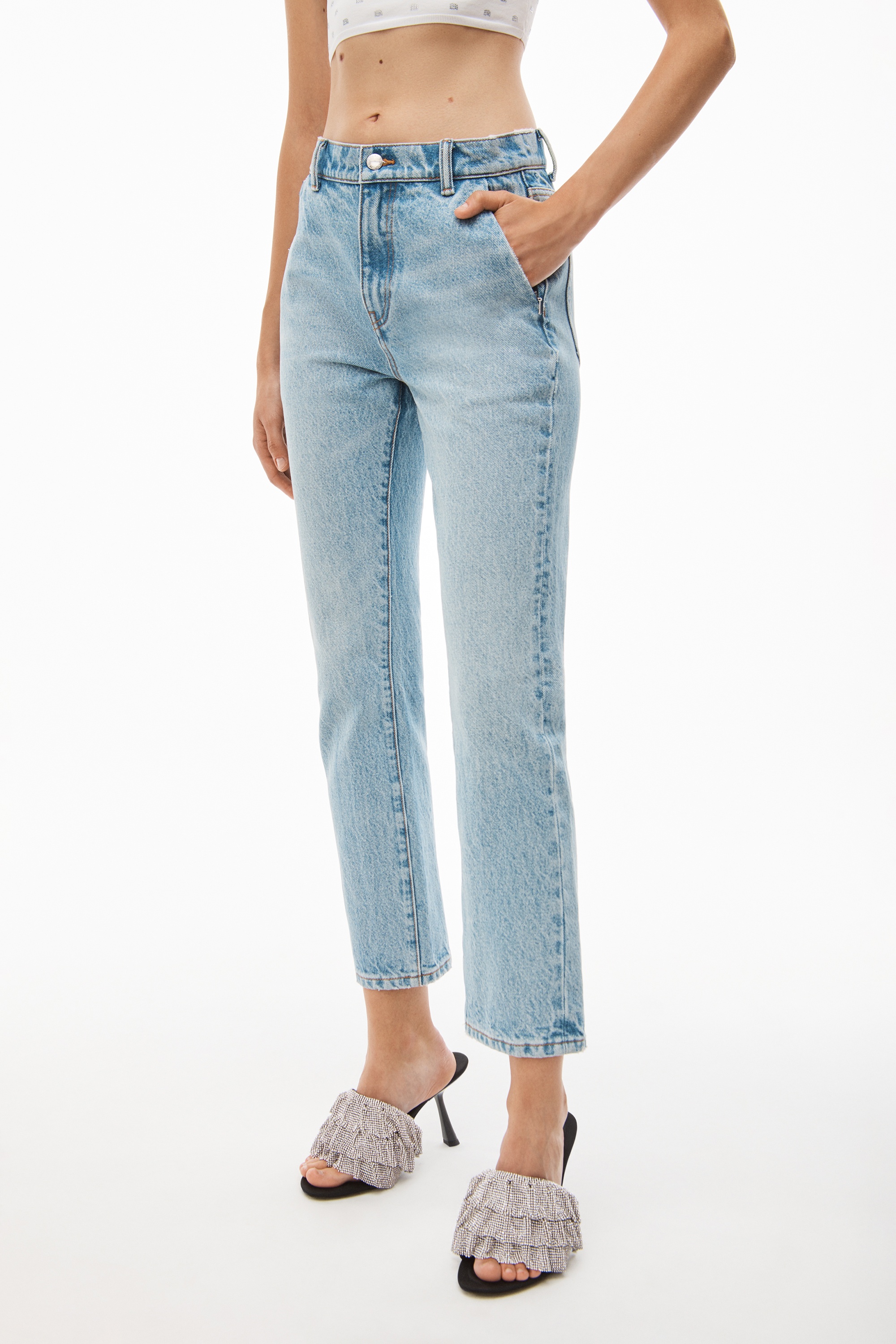 OG HIGH-RISE STOVEPIPE JEAN IN DENIM - 3
