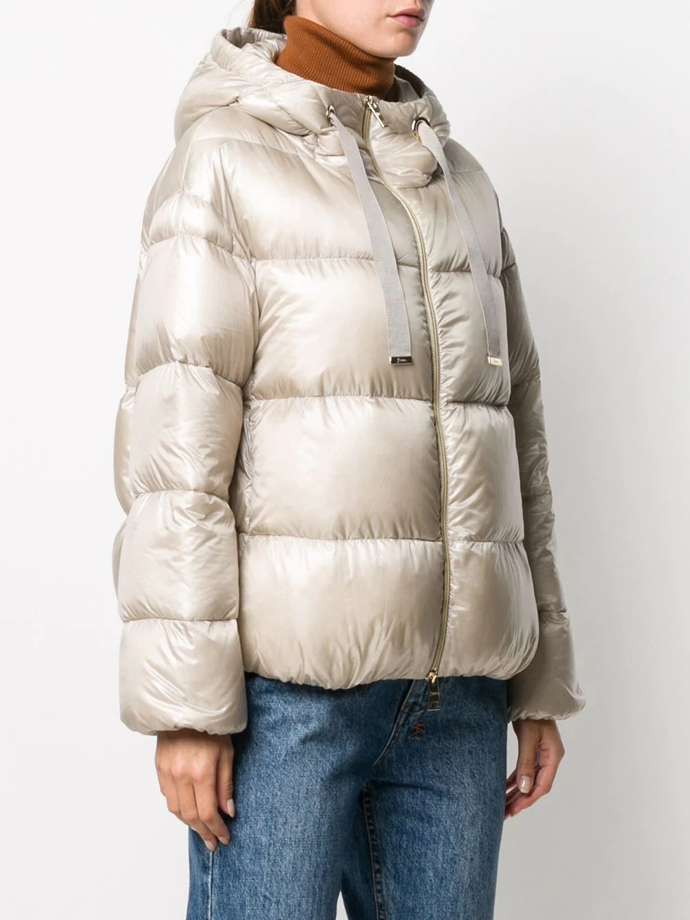 quilted hooded puffer jacket - 3