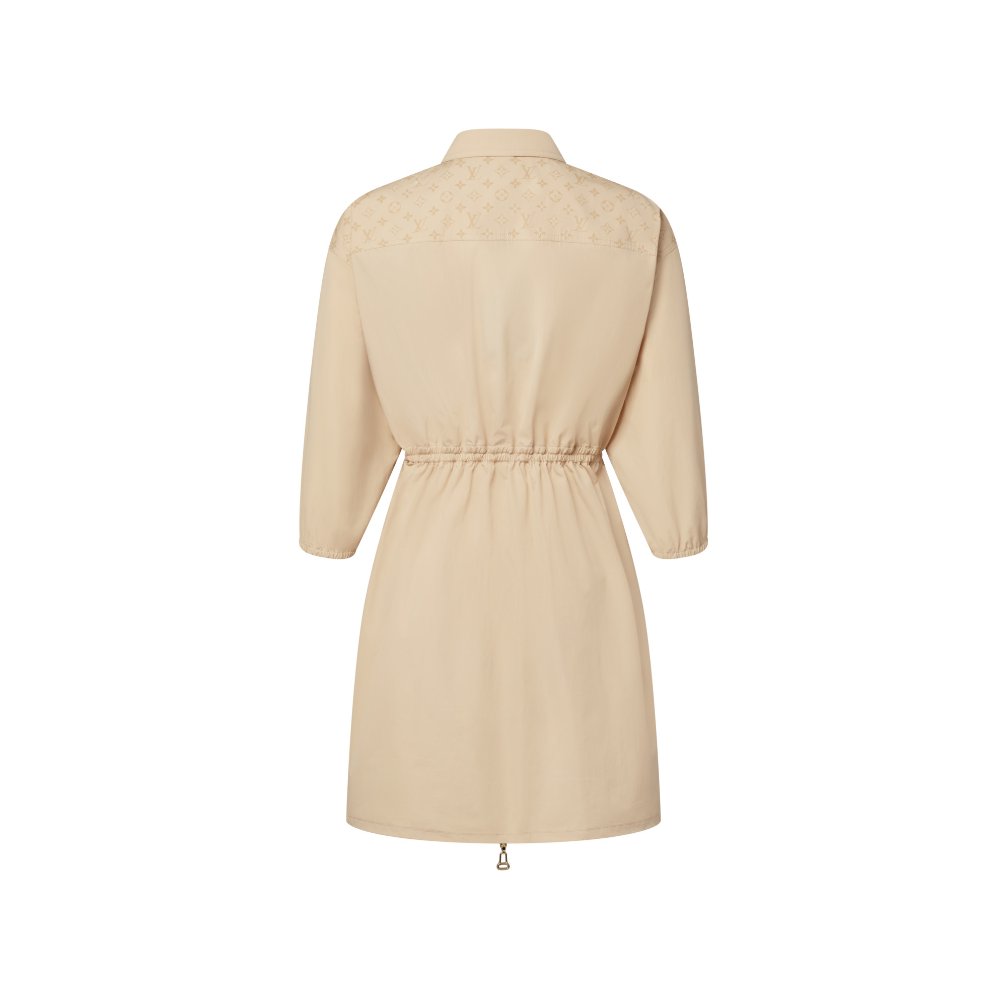 Zipper Front Shirt Dress - 3
