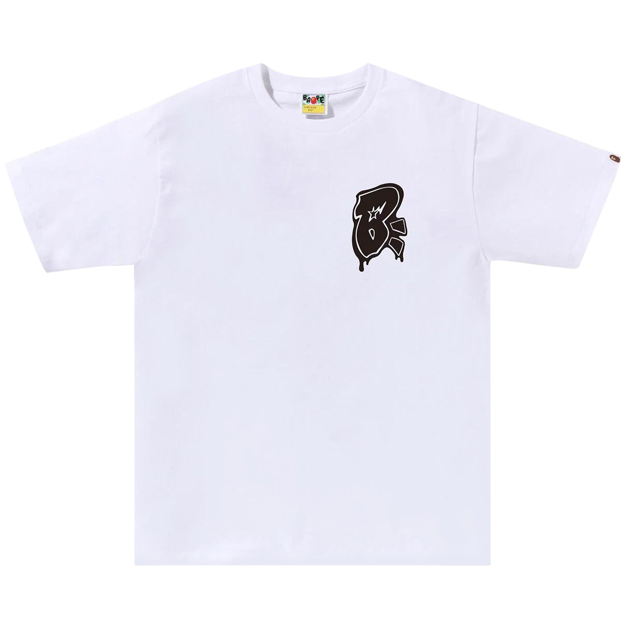 BAPE Graffiti B One Point Tee 'White' - 1