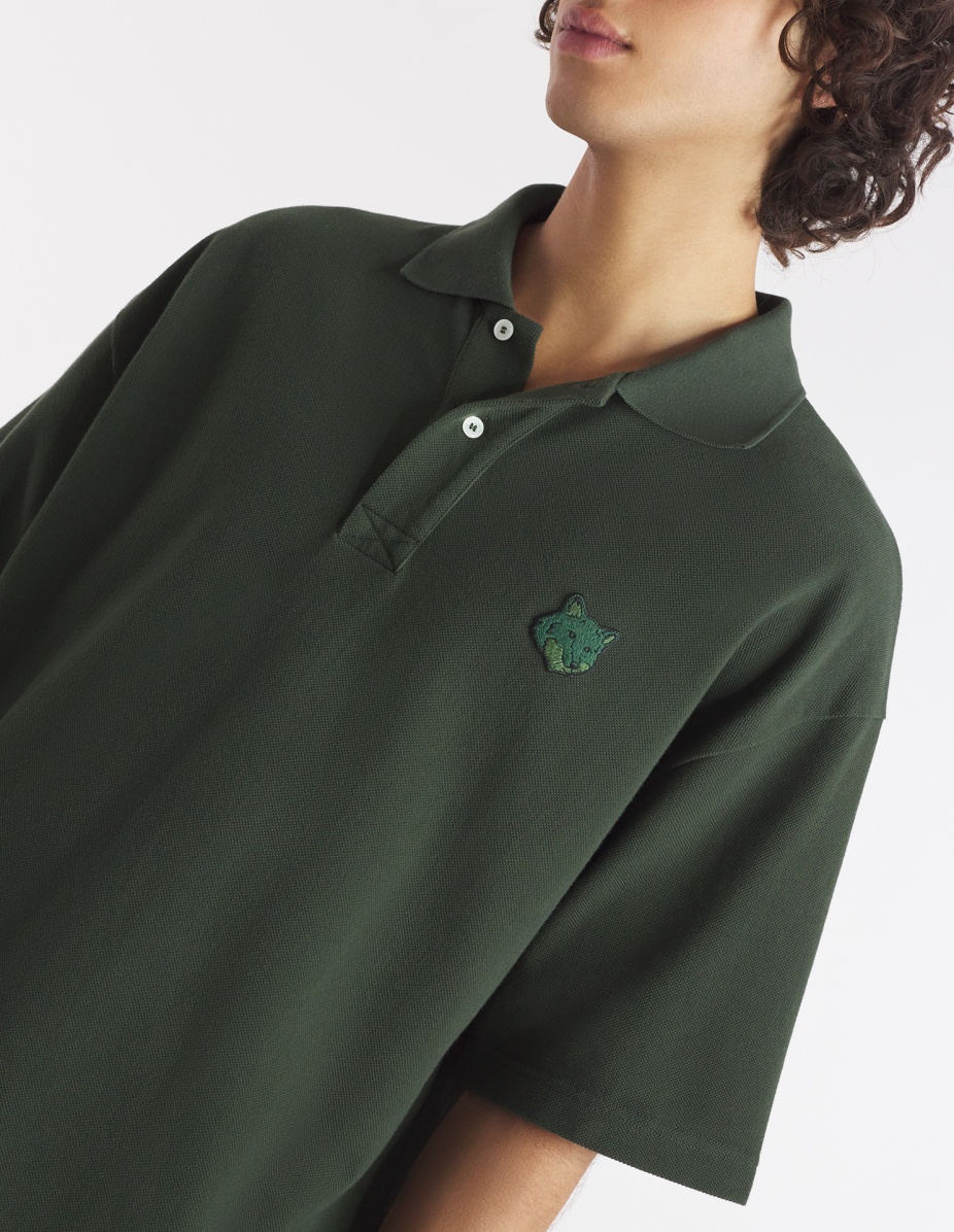 BOLD FOX HEAD PATCH OVERSIZE POLO - 4