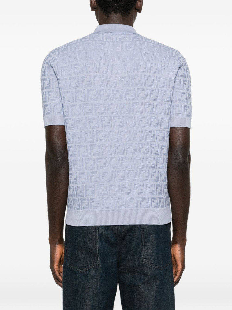 logo-pattern polo shirt 4