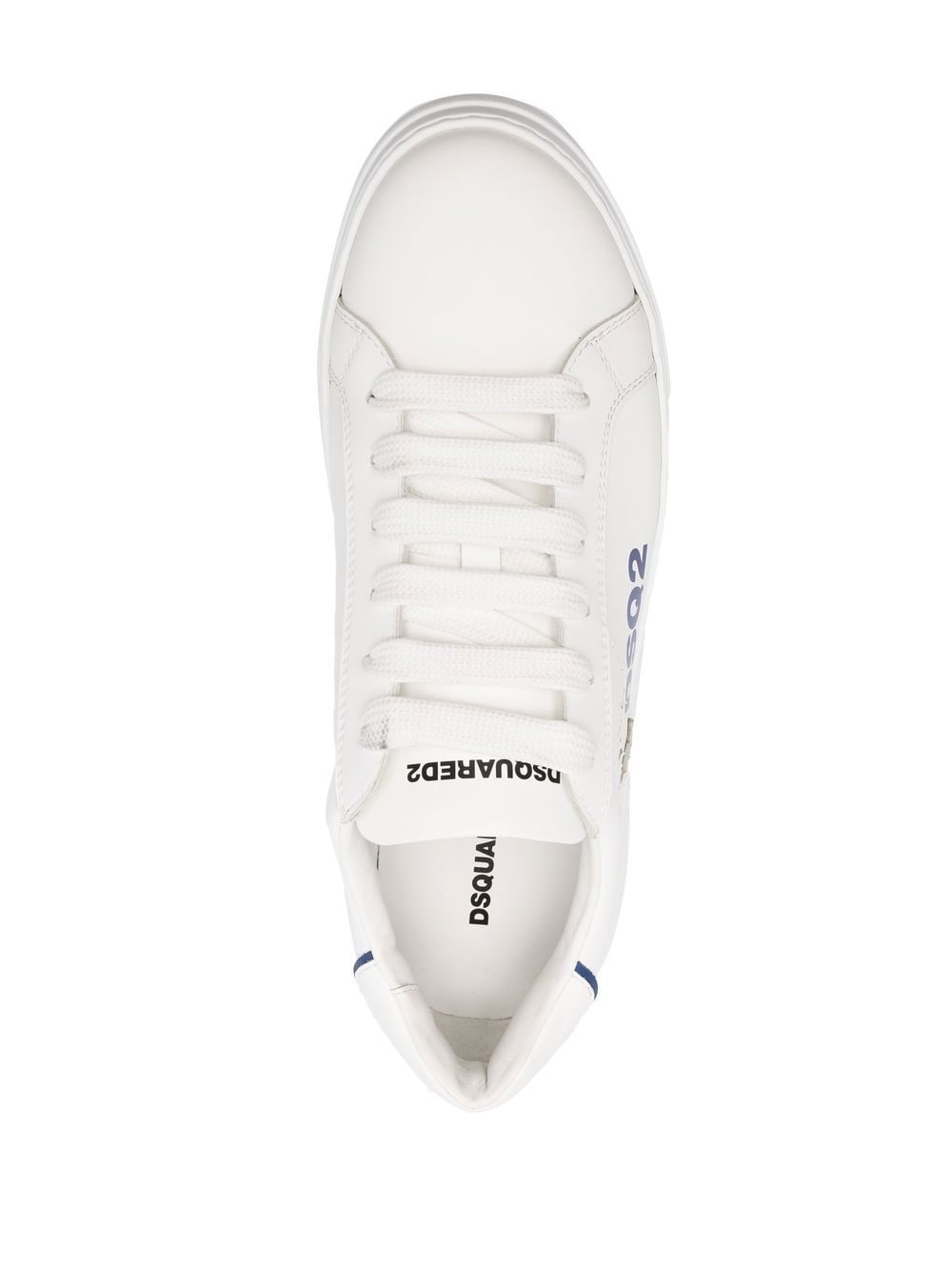 side logo-print low-top sneakers - 4