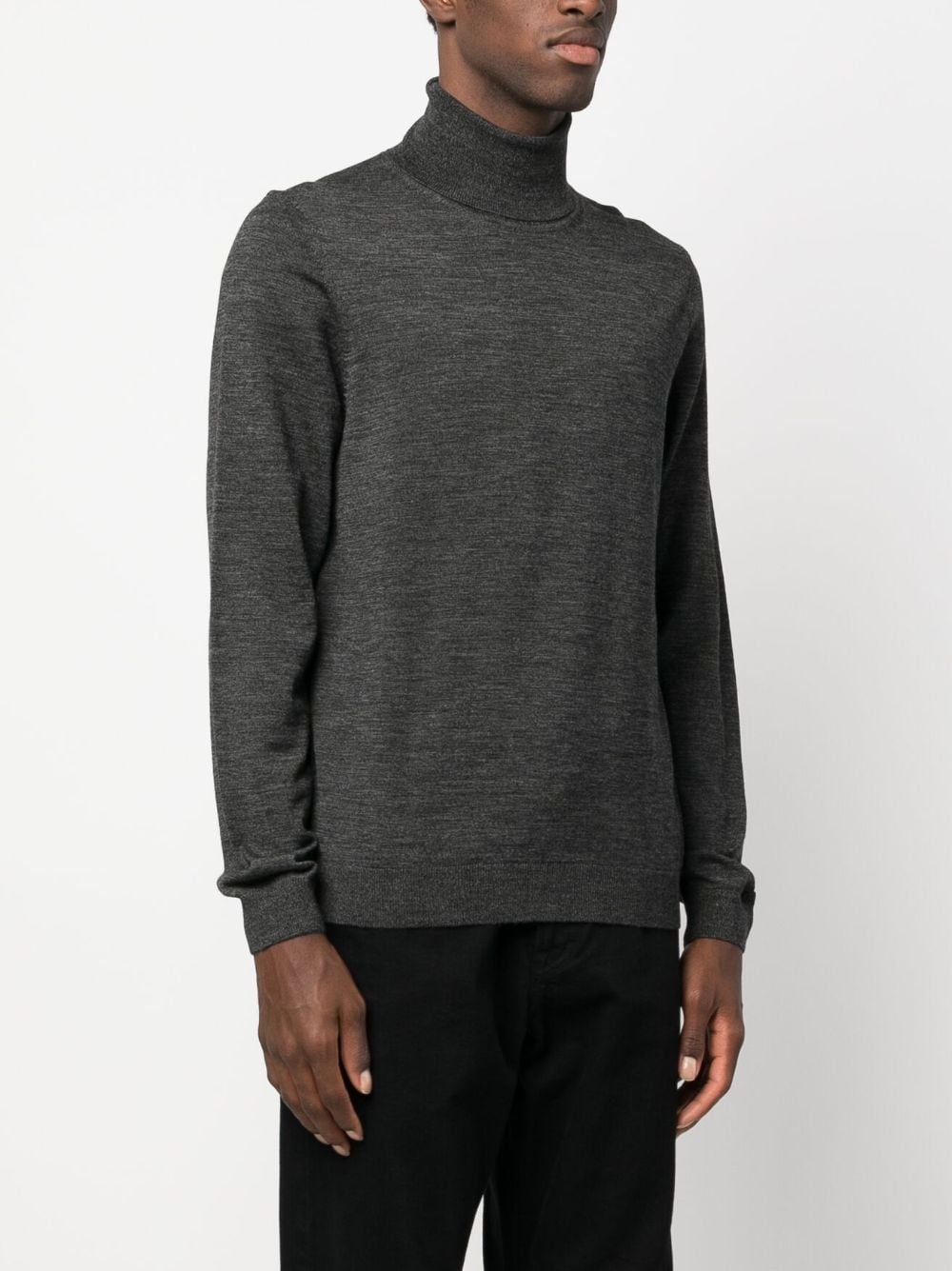 roll-neck virgin wool jumper - 3
