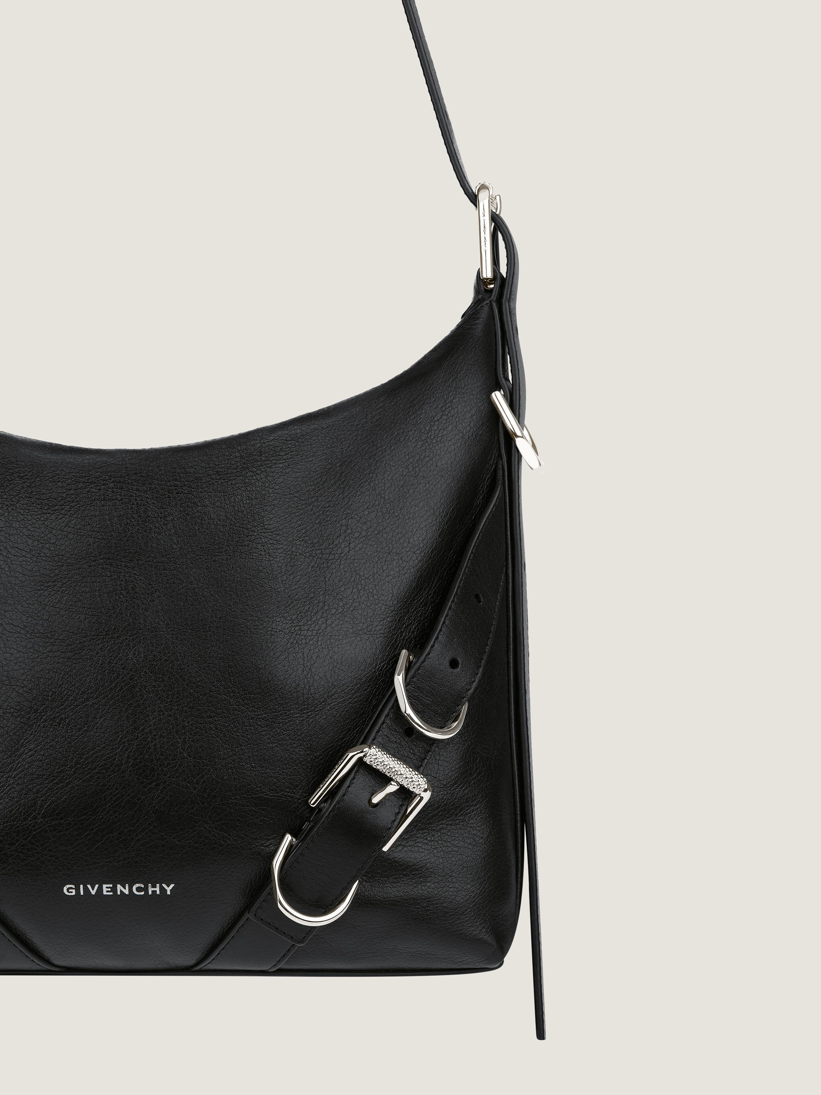 VOYOU CROSSBODY BAG IN GRAINED LEATHER - 5