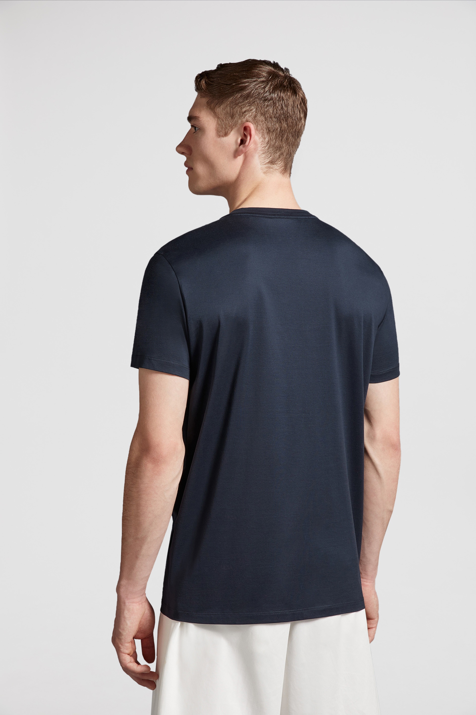 Moncler Double Logo Patch Cotton T-Shirt | REVERSIBLE