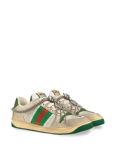 GUCCI Screener sneaker with crystals outlook