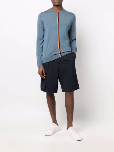 Paul Smith stripe-trim detail jumper outlook