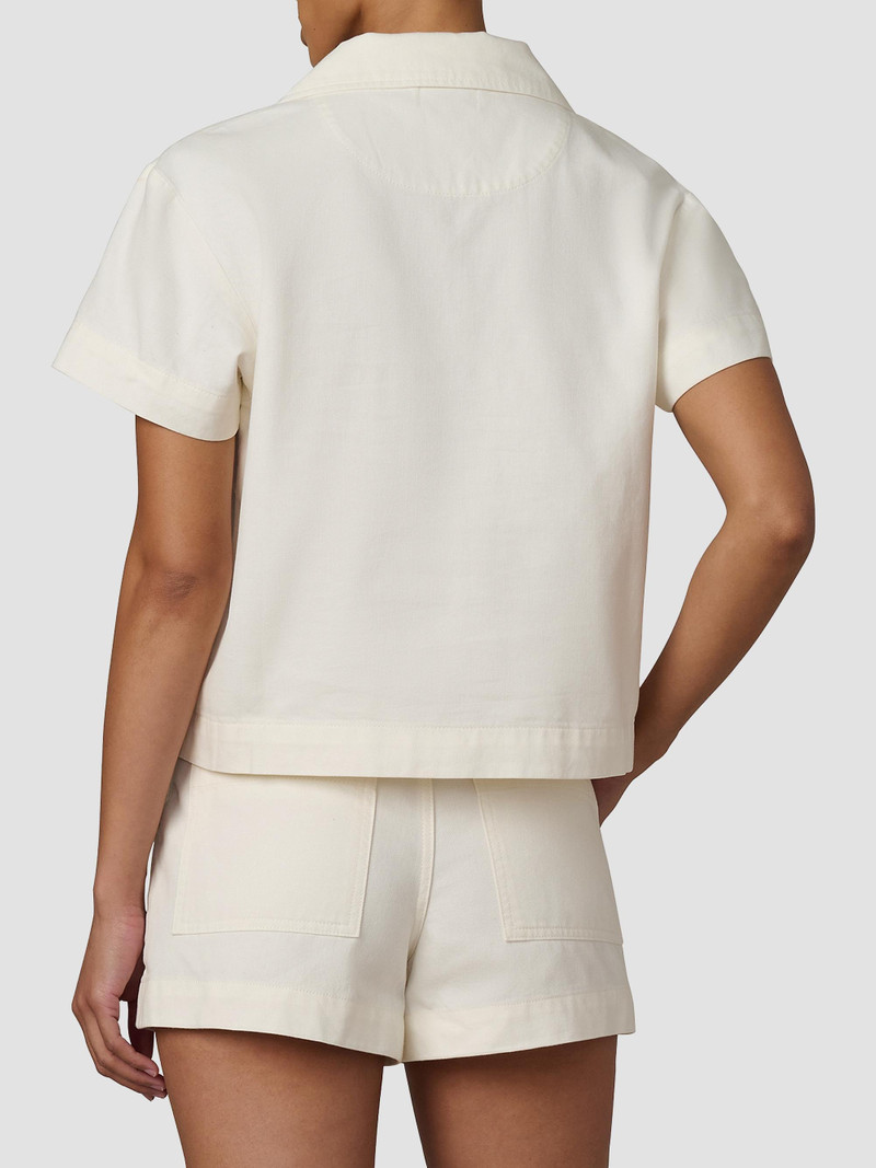 Women's The Lillian Denim Popover Shirt - Milk 5