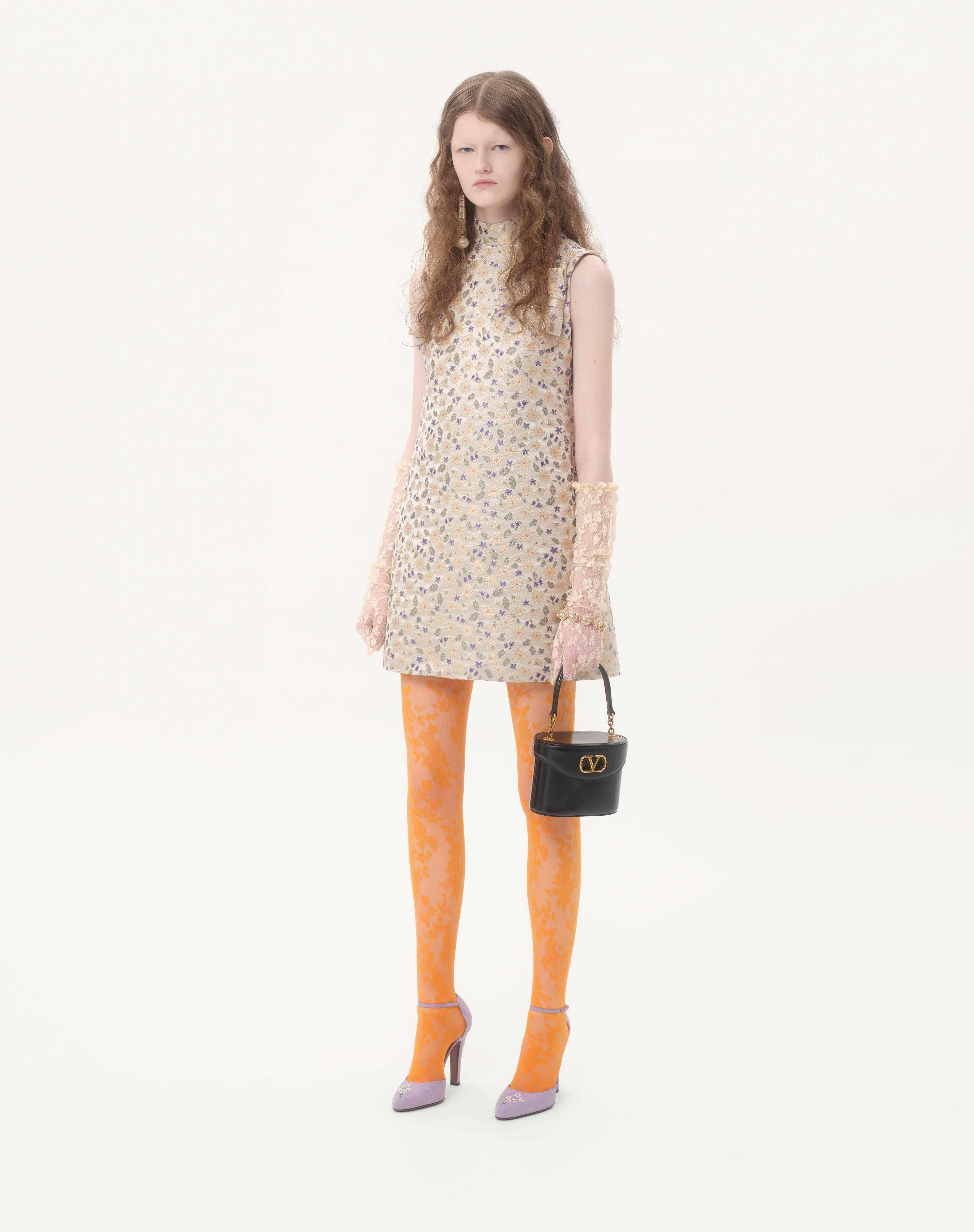 SHORT DRESS IN GARDEN LUREX JACQUARD - 2