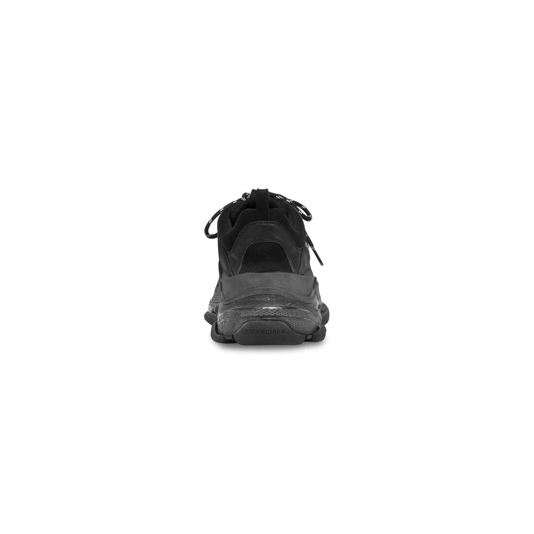 Men's Triple S Sneaker Clear Sole in Black - 4