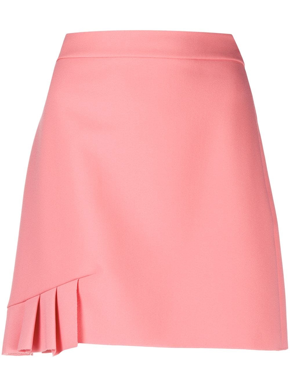 pleat-detail A-line skirt - 1