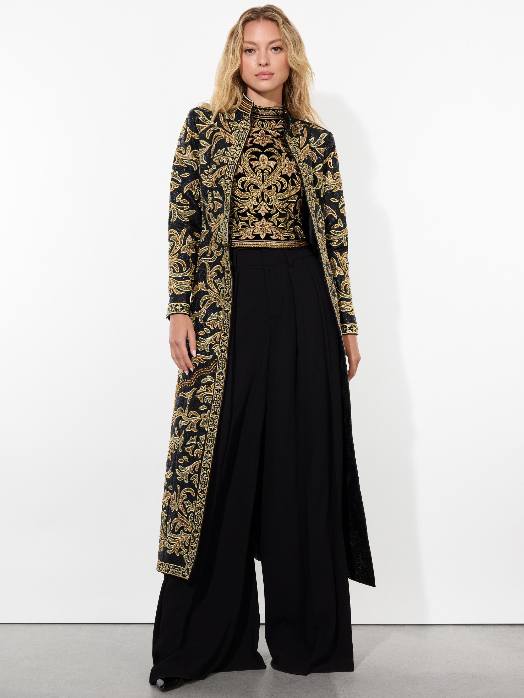 THOMAS EMBELLISHED MAXI COAT - 2