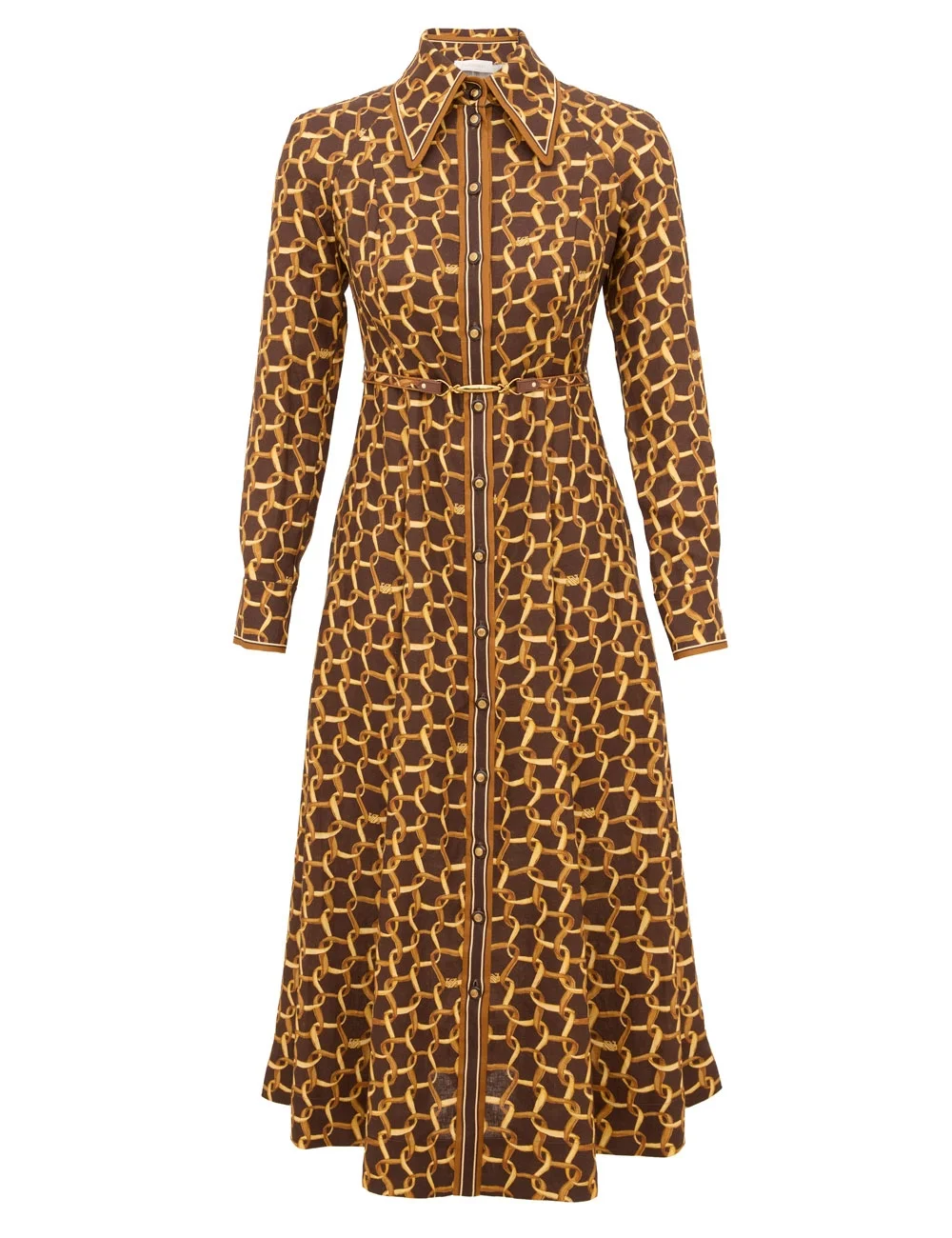 PANELLED MIDI DRESS - 1