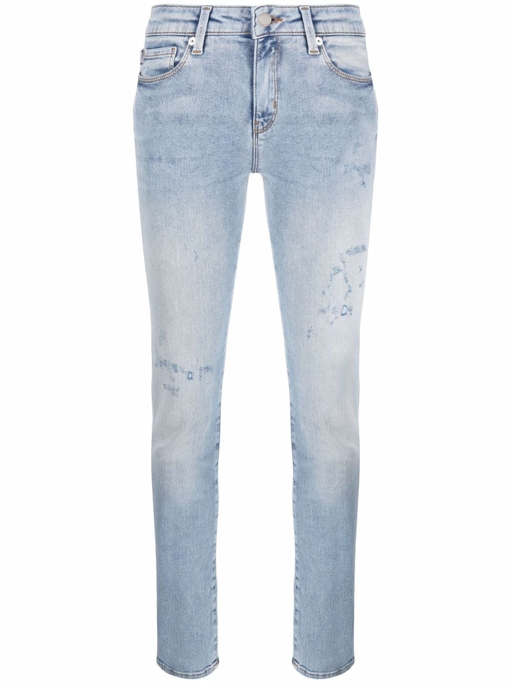 distressed-effect skinny jeans - 1